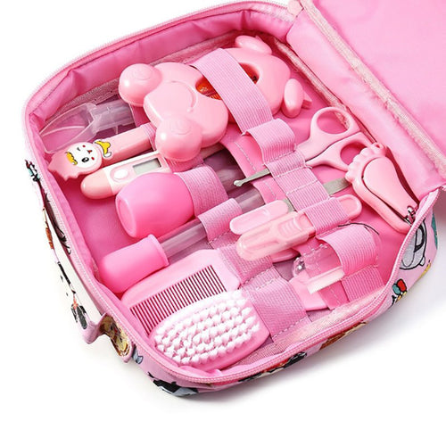 Baby Health Care Set Portable Newborn Baby Tool Kits Kids Grooming Kit Safety Cutter Nail Care Set Baby Thermometer