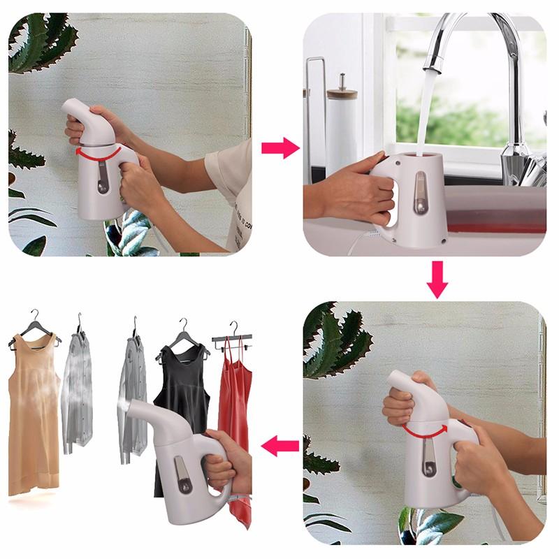 Mini Steam Iron Handheld dry Cleaning Brush Clothes Household Appliance Portable Travel Garment Steamers