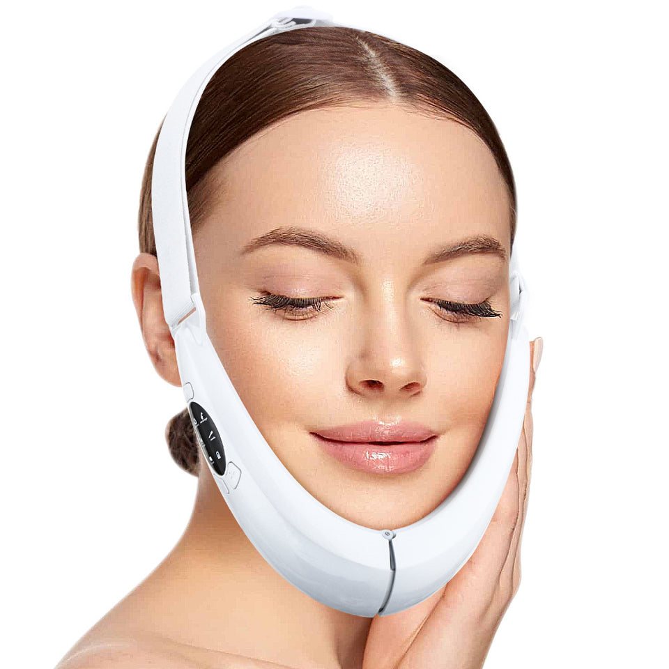 HailiCare Micro Current Color Light Face-Lifting Instrument Small V Face Tightening Double Chin Hot Compress Face Lifting Tool