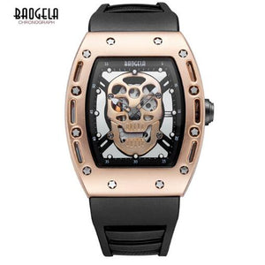 BAOGELA Men Watches Pirate Hollow Silica Wristwatch