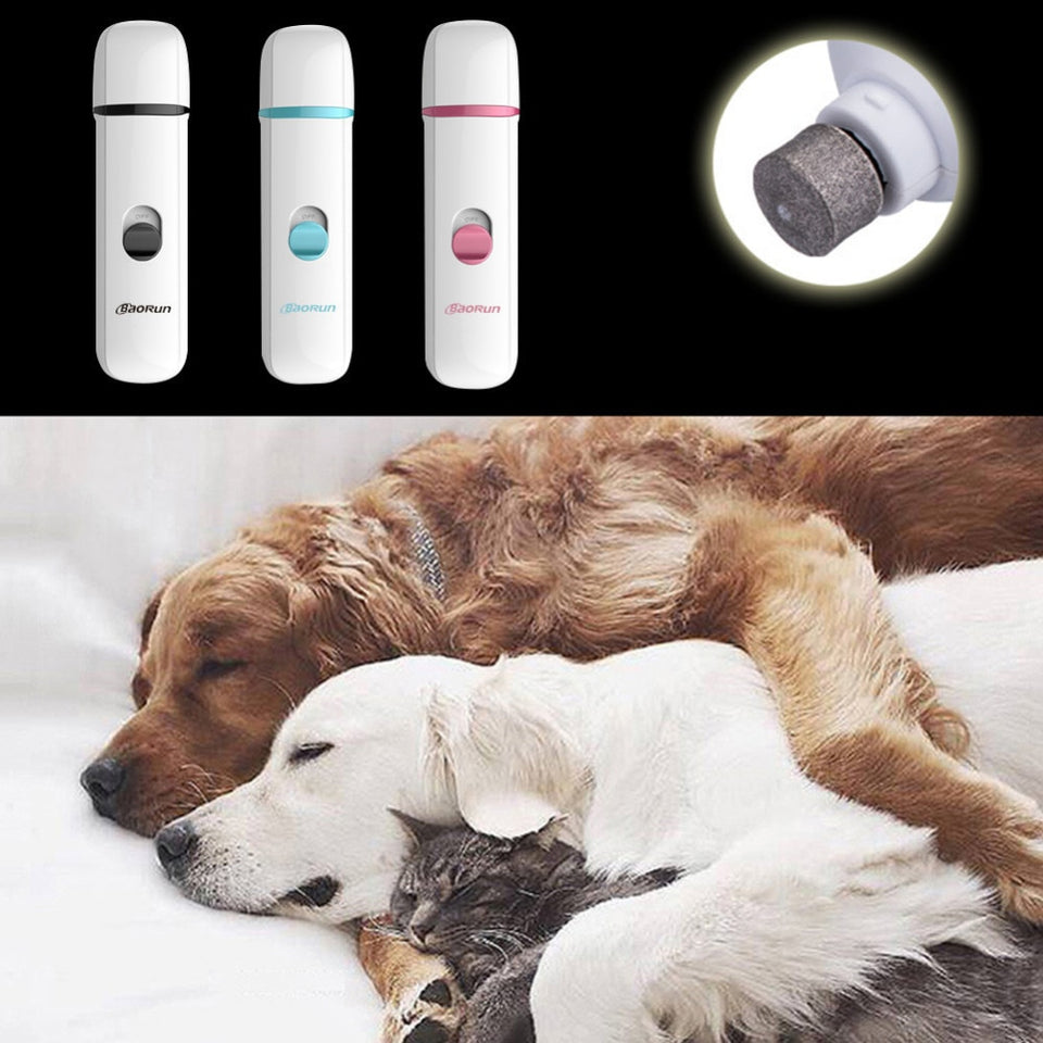 Pet Nail Grinder Electric Automatic Cat Dog Nail Legs Grinder Clipper Professional Trimmer Pet Grooming Nail Care Tool Clipper