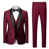 New Grooms men Men Wedding Suits Shawl Lapel Groom Tuxedos