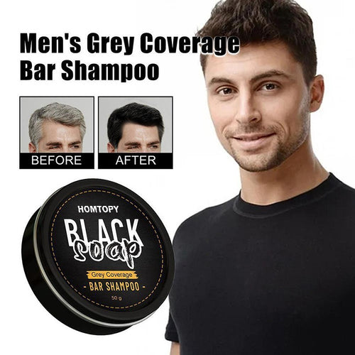 Men's shampoo soap, white hair soap, turn black hair into smooth and smooth essential oil soap, cleansing soap