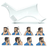 Arrivals Men Beard Shaping Styling Template Comb Transparent Men's Beards Combs Beauty Tool for Hair Beard Trim Templates